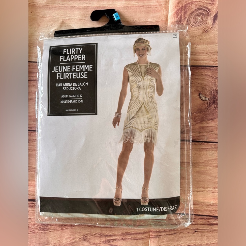 Halloween costume Flapper 20’s dress women size L 10-12